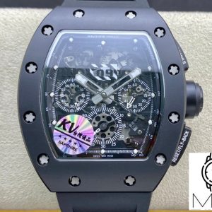 Richard Mille RM011 KV Factory Ceramic Black Strap