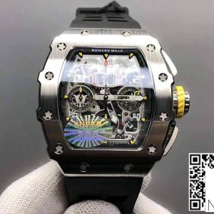 Richard Mille RM11-03 KV Factory Black Rubber Strap