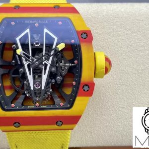 Richard Mille RM27-03 Tourbillon BBR Factory Skeleton Dial Yellow Strap
