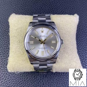 Rolex Oyster Perpetual M124300-0001 41MM Clean Factory Silver Stainless Steel Dial
