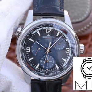 Jaeger-LeCoultre Polaris Geographic 904847J 42MM TWA Factory Black Blue Textured Dial